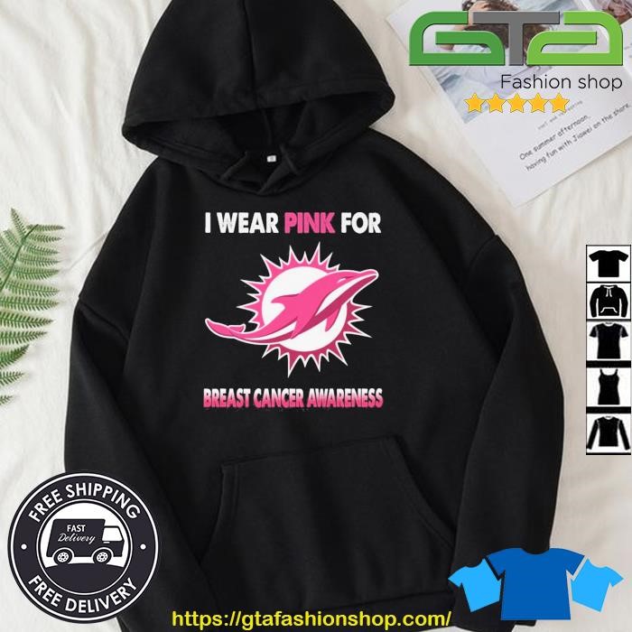 Miami Dolphins I Wear Pink For Breast Cancer Awareness Shirt, hoodie,  sweater, long sleeve and tank top