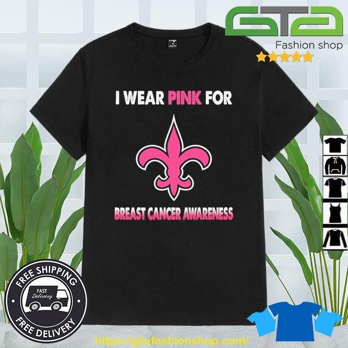 Breast cancer pink out New Orleans Saints shirt, hoodie, sweater