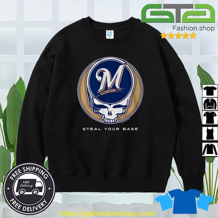 Official Milwaukee Brewers Grateful Dead Steal Your Base 2023 T-Shirt,  hoodie, sweater, long sleeve and tank top