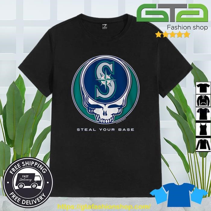 Grateful Dead Seattle Mariners Retro Skull Shirt, hoodie, sweater