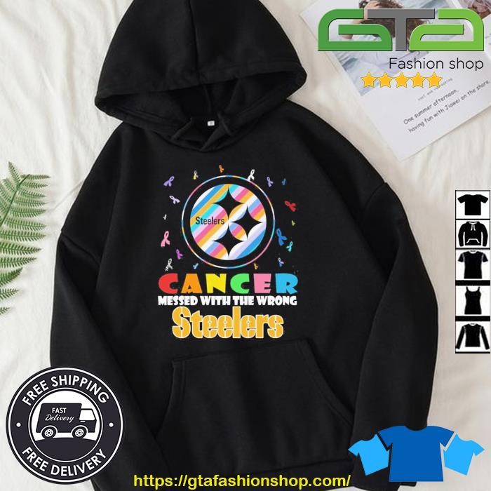 Pittsburgh Steelers Cancer Messed With The Wrong Steelers 2023 Shirt Hoodie.jpg