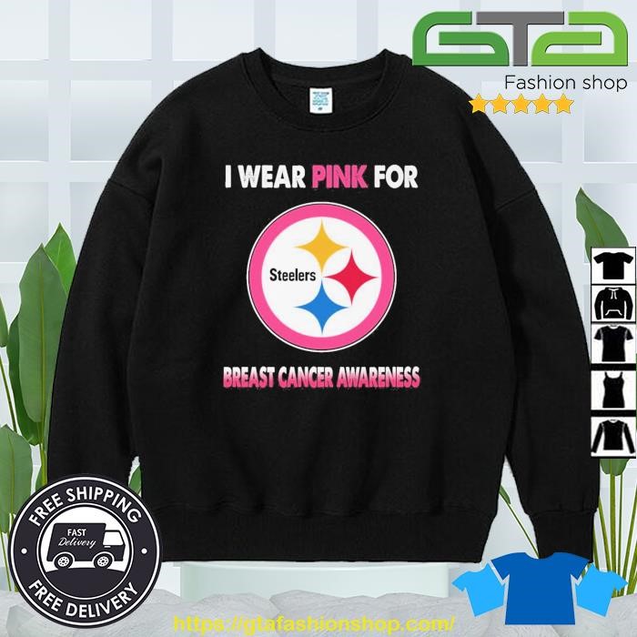 Pittsburgh Steelers I Wear Pink For Breast Cancer Awareness Shirt