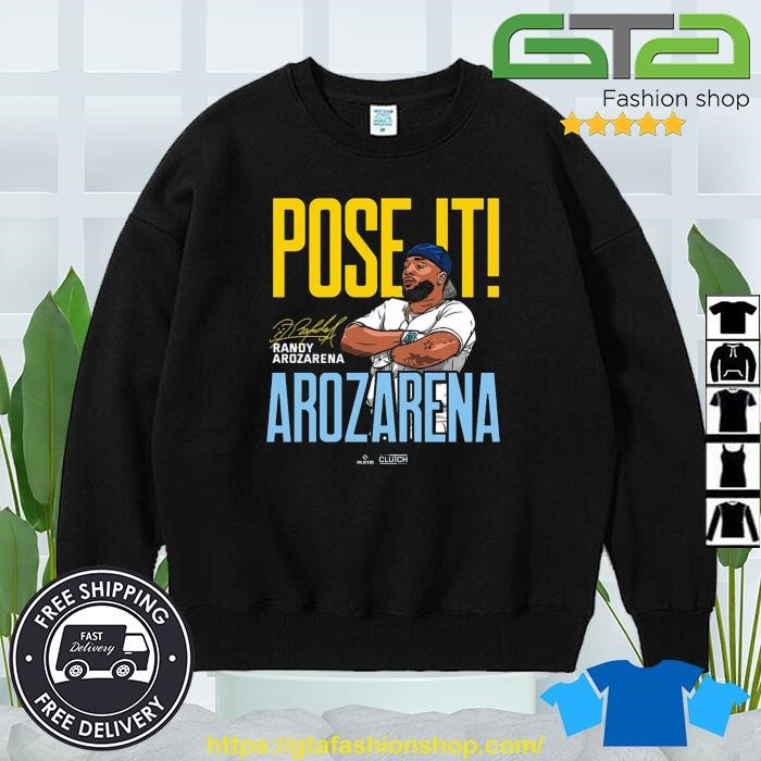 Randy Arozarena Pose It Signature Shirt, hoodie, sweater, long