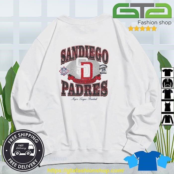 San Diego Padres New Era Mlb Cooperstown Gradient Arch Shirt