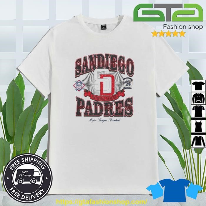 San Diego Padres New Era Mlb Cooperstown Gradient Arch T-shirt