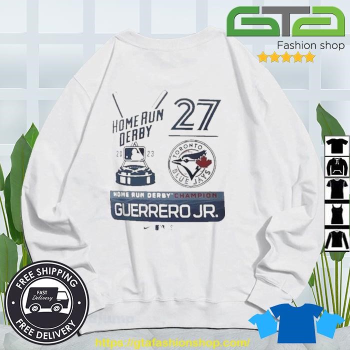 Men's Nike Vladimir Guerrero Jr. Heather Gray Toronto Blue Jays 2023 Home Run Derby Champion T-Shirt Size: Large