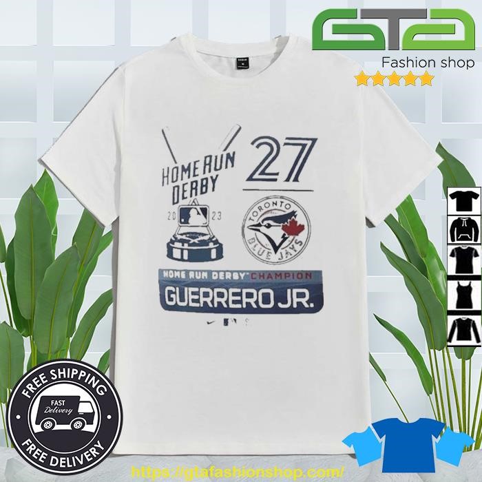 Men's Nike Vladimir Guerrero Jr. Heather Gray Toronto Blue Jays 2023 Home Run Derby Champion T-Shirt Size: Large