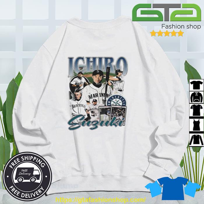 Official Ichiro suzukI Seattle mariners baseball retro T-shirt, hoodie,  tank top, sweater and long sleeve t-shirt