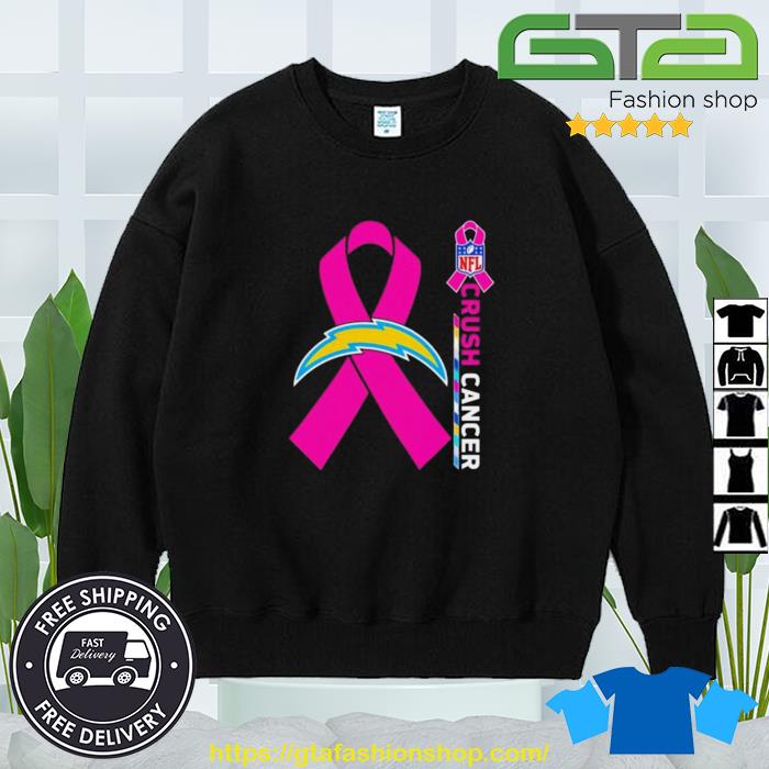 Original Los Angeles Chargers NFL Crush Cancer 2023 shirt, hoodie, sweater,  long sleeve and tank top