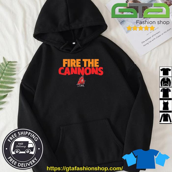 Official tampa Bay Buccaneers Team Fire The Cannons American Football Logo  T-Shirt, hoodie, sweater, long sleeve and tank top