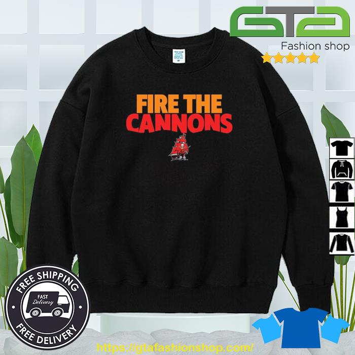 Fire The Cannons Logo Tampa Bay Buccaneers T-shirt, hoodie, sweater, long  sleeve and tank top