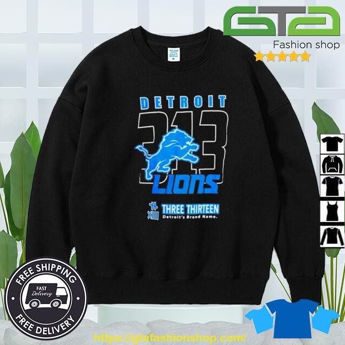 2023 Detroit Lions Three Thirteen Area Code T-shirt,Sweater, Hoodie, And  Long Sleeved, Ladies, Tank Top