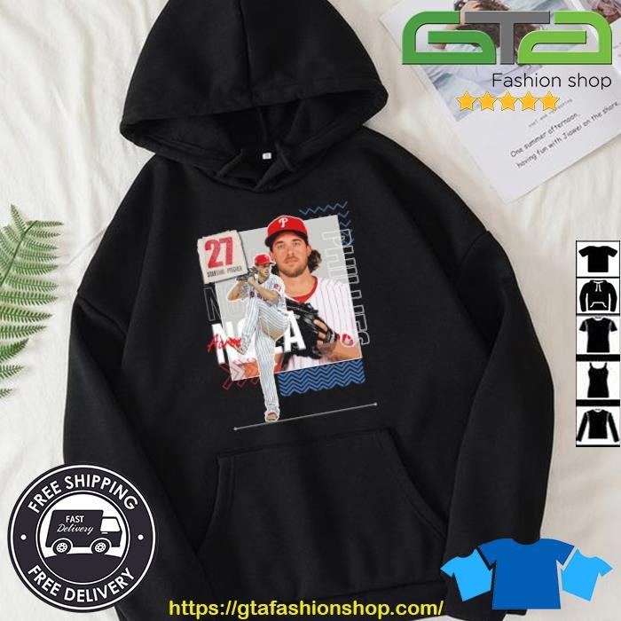 Aaron Nola Baseball Paper Phillies 27 Starting Pitcher T-shirt,Sweater,  Hoodie, And Long Sleeved, Ladies, Tank Top