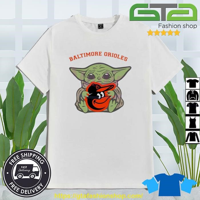 Baby Yoda Hug Logo Baltimore Orioles Sport 2023 Shirt, hoodie, sweater,  long sleeve and tank top