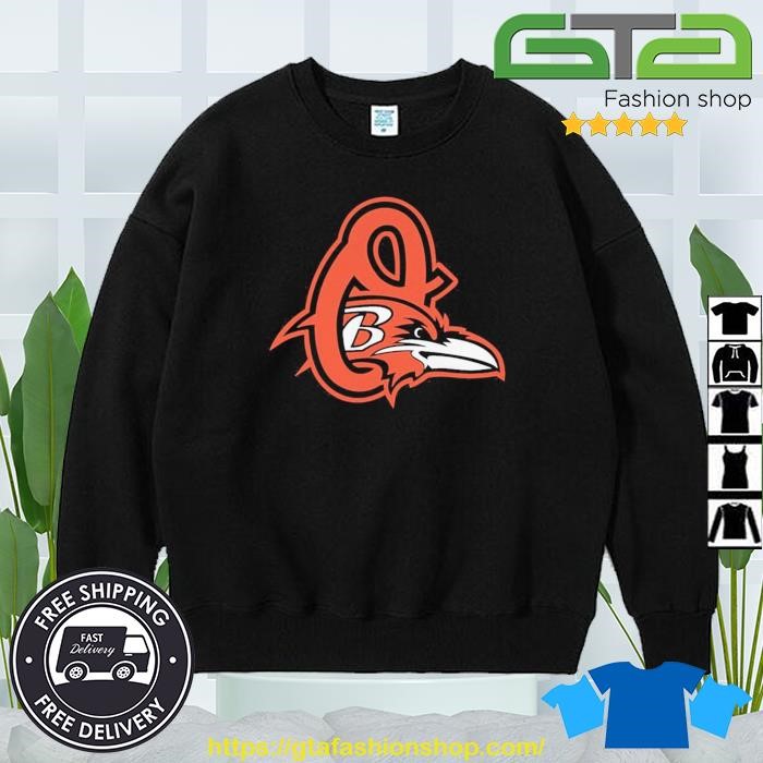 Baltimore Ravens Baltimore Orioles mash up logo shirt, hoodie