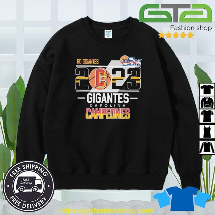 Gigantes de Carolina BSN Campeones 2023 T Shirt -  Worldwide  Shipping