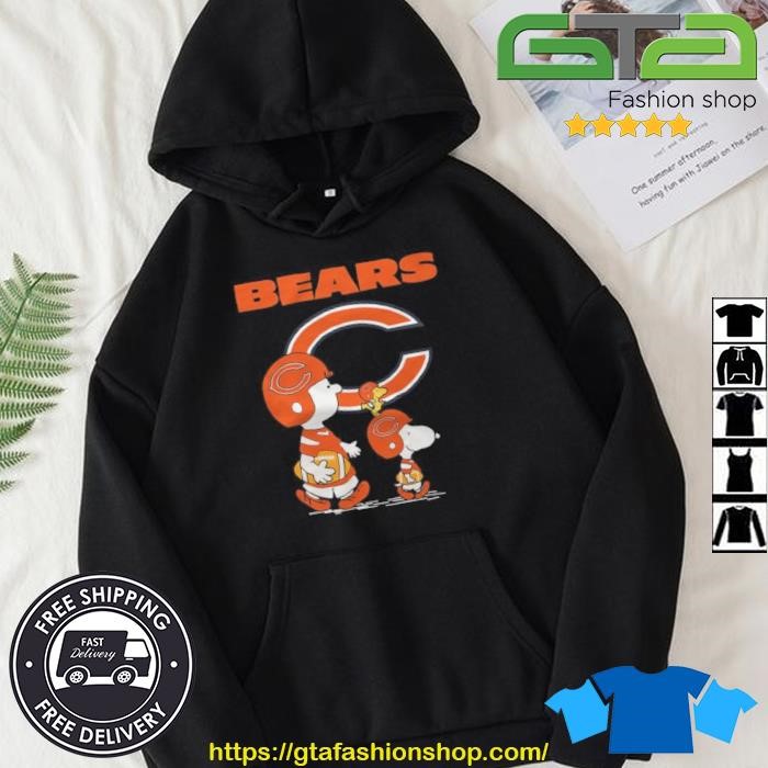 Chicago Bears Peanuts Snoopy Charlie Brown And Woodstock Shirt