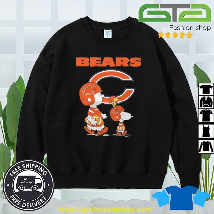 Chicago Bears Peanuts Snoopy Charlie Brown And Woodstock Shirt