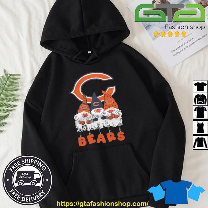 Happy Merry Christmas the Gnomes Chicago Bears logo shirt, hoodie, sweater,  long sleeve and tank top