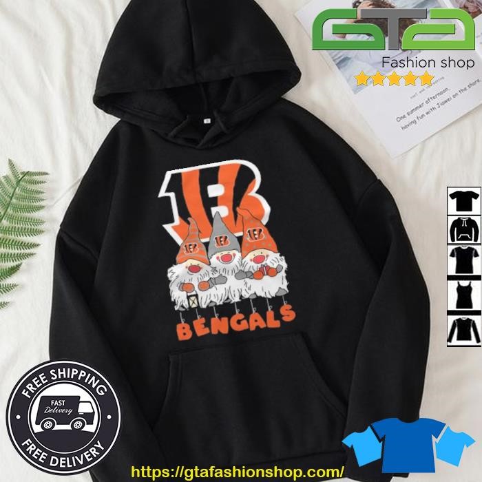 Happy Merry Christmas the Gnomes Cincinnati Bengals logo shirt, hoodie,  sweater, long sleeve and tank top