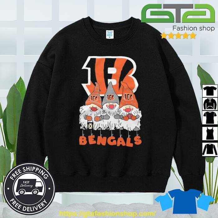 Happy Merry Christmas the Gnomes Cincinnati Bengals logo shirt, hoodie,  sweater, long sleeve and tank top