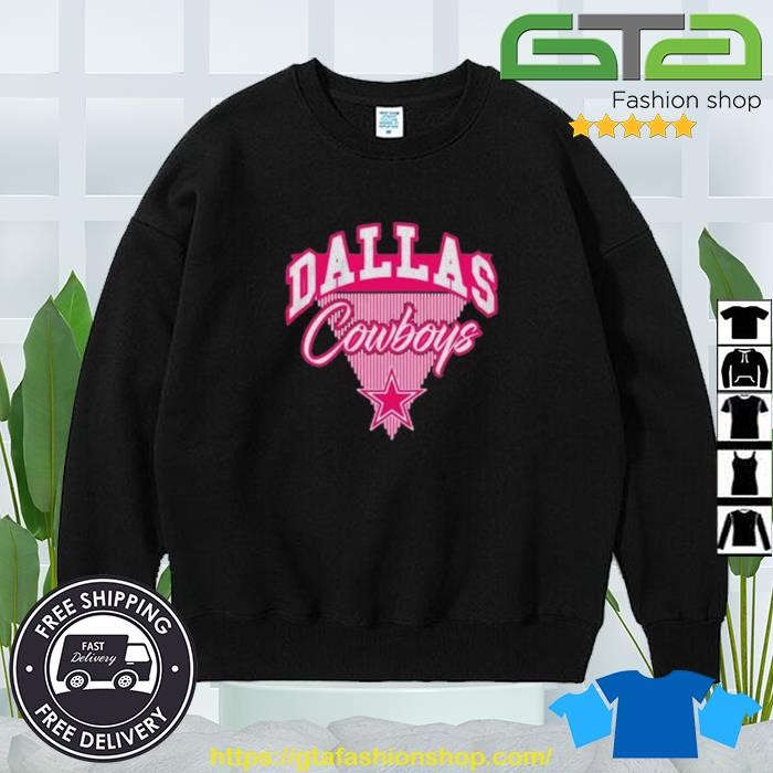 Girls Youth Pink Dallas Cowboys Playtime Dolman T-Shirt