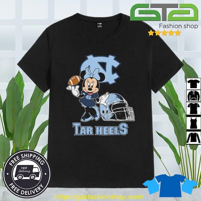 Disney Minnie Mouse North Carolina Tar Heels Football 2023 Shirt