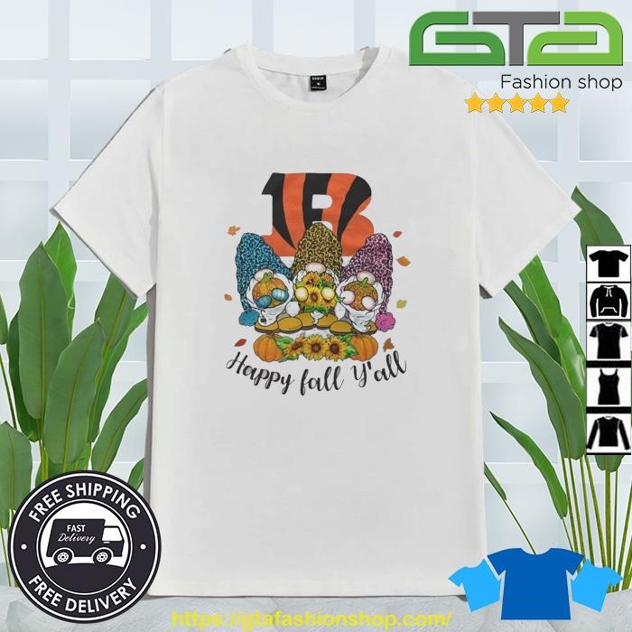 Gnomes Happy Fall Y'All Carolina Panthers Shirt - Peanutstee