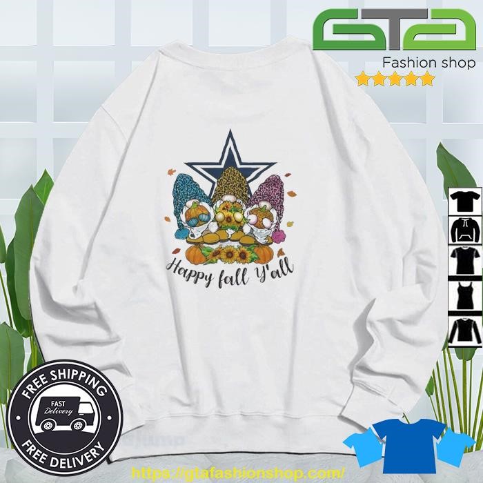 Gnomes Happy Fall Y'all Dallas Cowboys T-shirt,Sweater, Hoodie