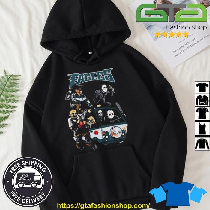 Horror Movies Characters Philadelphia Eagles Football Halloween Shirt -  High-Quality Printed Brand