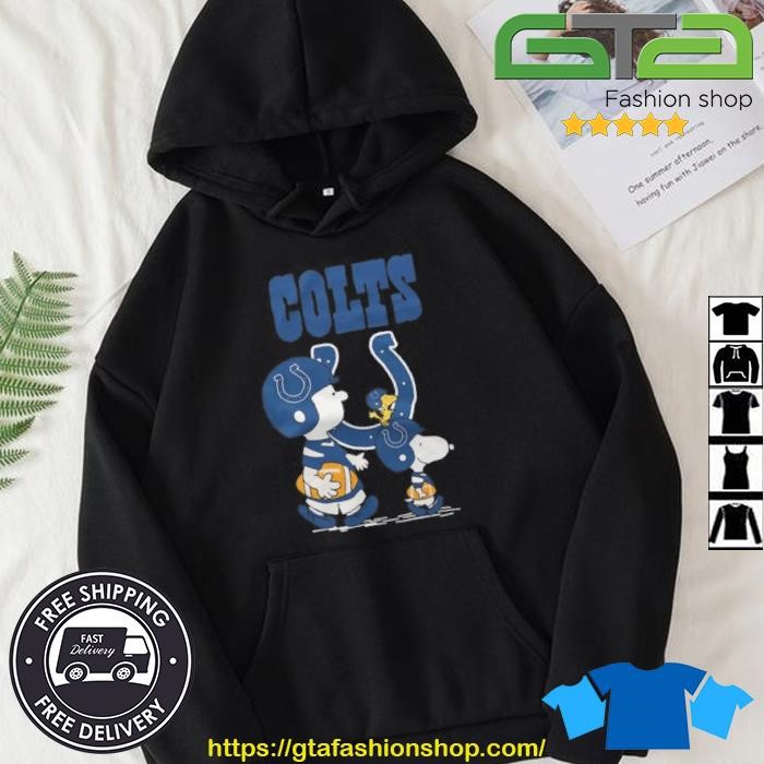 Indianapolis Colts Snoopy and Charlie Brown Peanuts shirt, hoodie