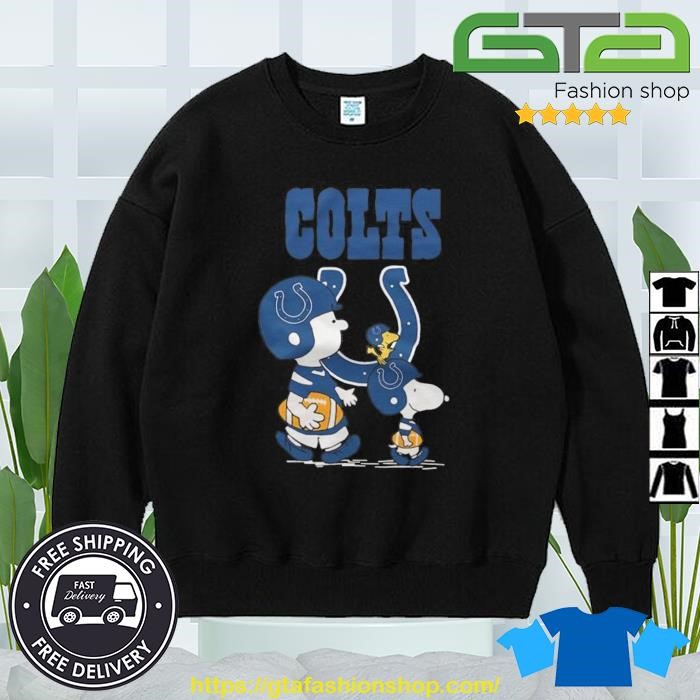 Indianapolis Colts Peanuts Snoopy Charlie Brown And Woodstock Shirt,  hoodie, sweater, long sleeve and tank top