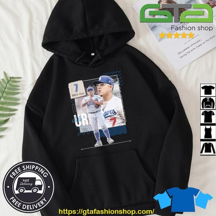 Julio Urias Baseball Paper Dodgers 7 Starting Pitcher T-shirt,Sweater,  Hoodie, And Long Sleeved, Ladies, Tank Top