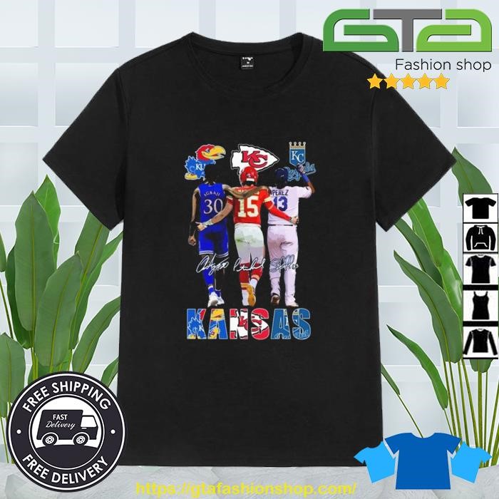 Patrick Mahomes And Royals Perez Kansas City Skyline Sport Teams Signatures  Shirt - Teespix - Store Fashion LLC