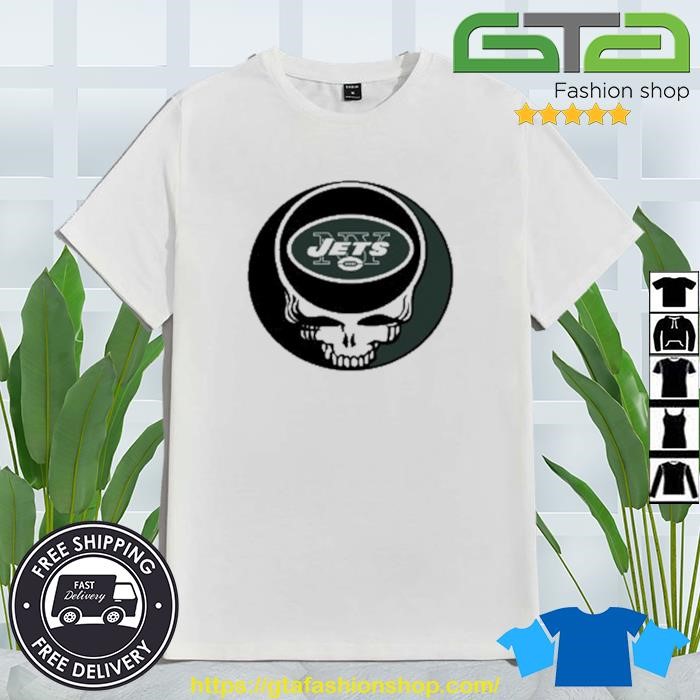 Team New York Jets X Grateful Dead Logo Band T-Shirt - T-shirts Low Price