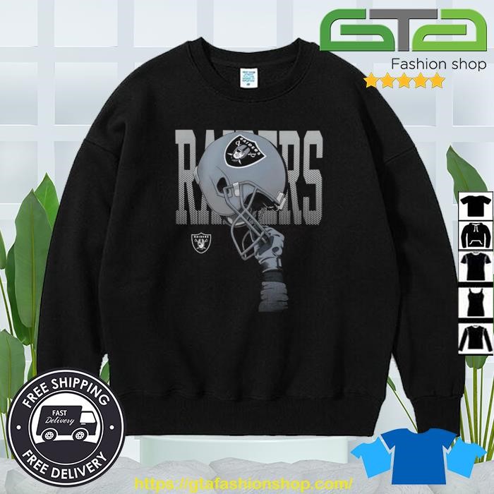 NFL Team Apparel Boys' Las Vegas Raiders Helmets High Shirt