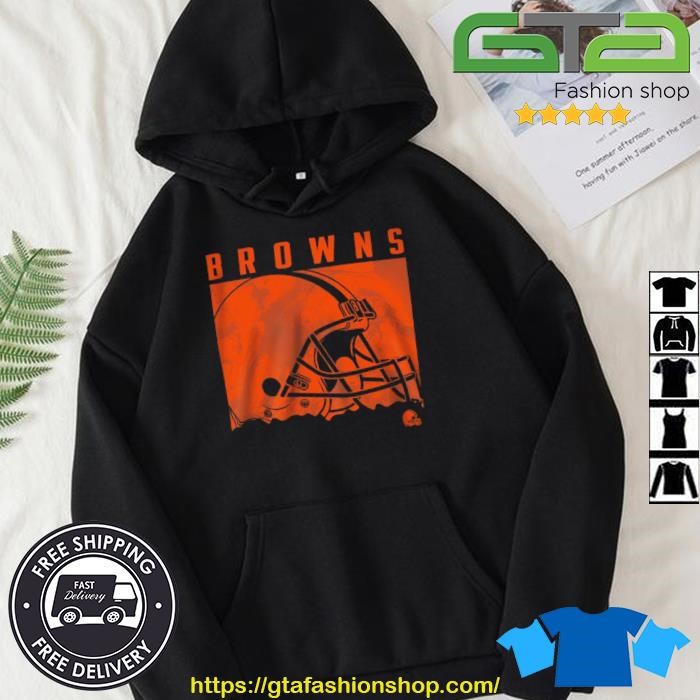 Official NFL Team Apparel Youth Cleveland Browns Liquid Camo Shirt