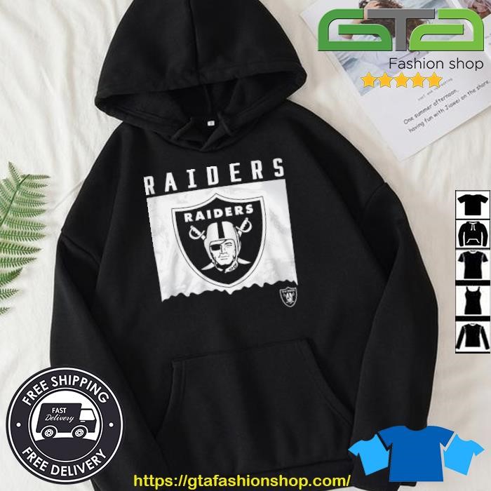 Nfl Team Apparel Youth Las Vegas Raiders Liquid Camo Shirt