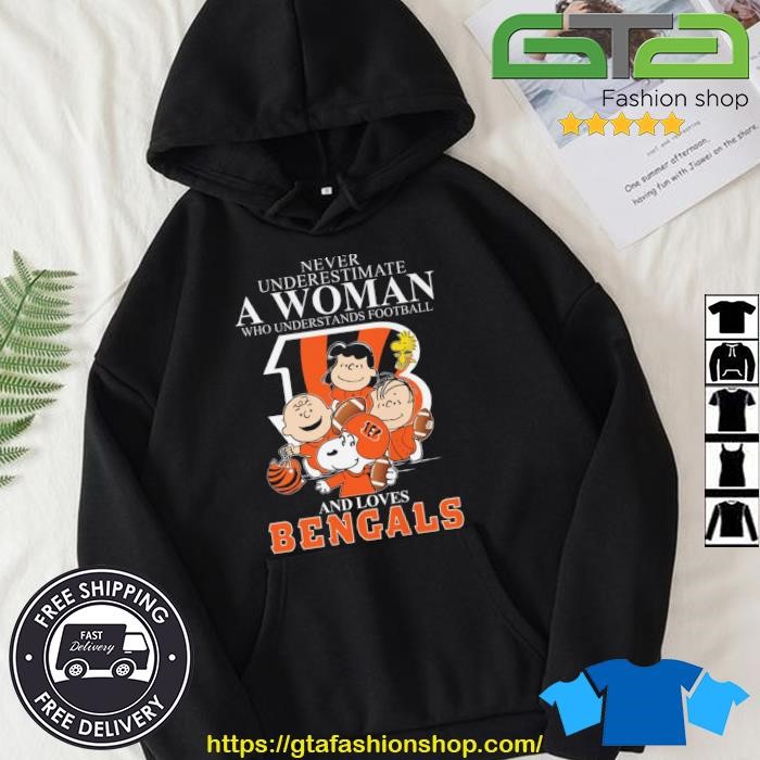 Never undersatimate an old man who understands football and loves Cincinnati  Bengals shirt, hoodie, longsleeve tee, sweater