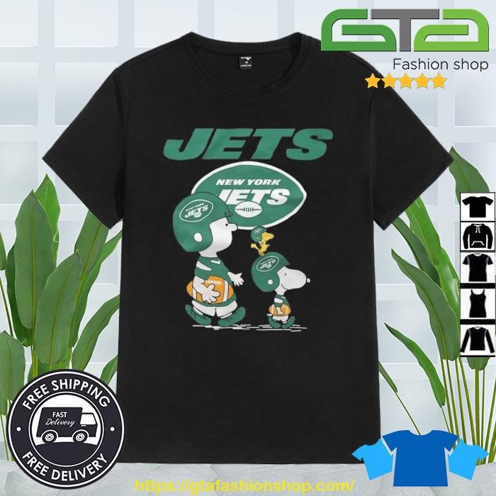 New York Jets Snoopy and Charlie Brown Peanuts shirt, hoodie, sweater, long  sleeve and tank top