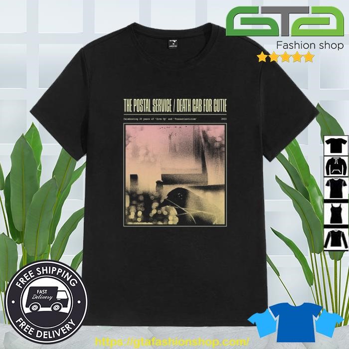 Official Death Cab for Cutie The Postal Service Give Up & Transatlanticism Tour 2023 T-Shirt