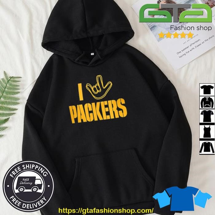 Green Bay Packers The NFL ASL Collection By Love Sign Tri-Blend