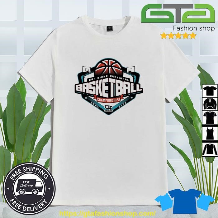 Original 2023 CIF San Diego Sectional Championship Basketball T-Shirt