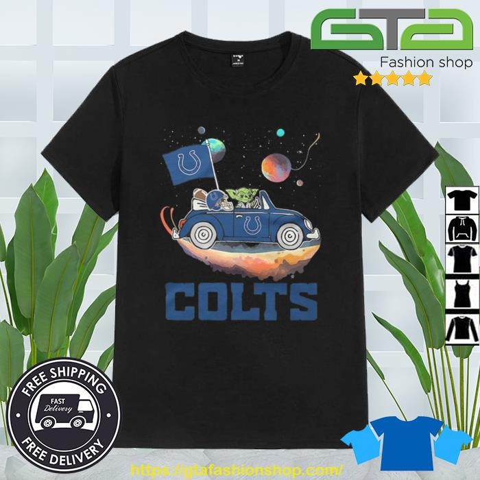 Original Master Yoda Driving Car Star Indianapolis Colts Football 2023 T-Shirt
