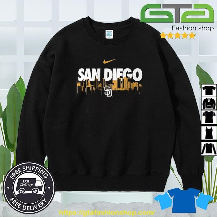 San Diego Padres Nike San diego Skyline Shirt, hoodie, sweater