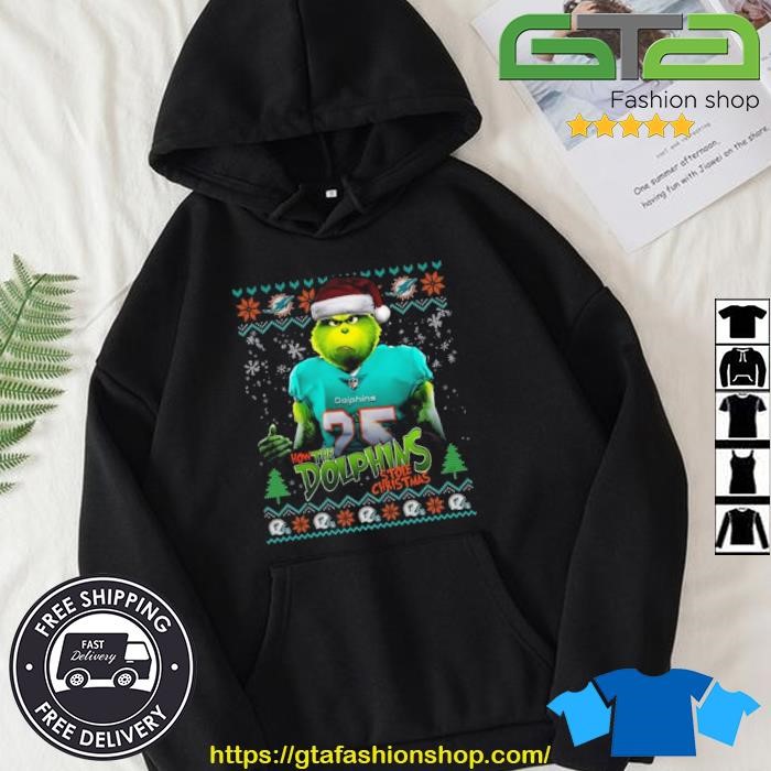 The Grinch How The Miami Dolphins Stole Christmas 2023 Mug, hoodie