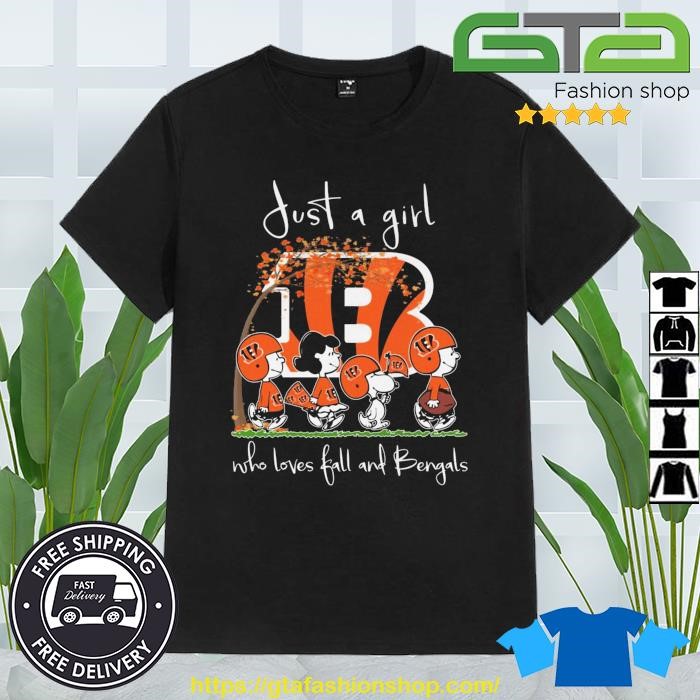 Just A Girl Who Love Fall And Cincinnati Bengals Shirt, hoodie, sweater,  long sleeve and tank top