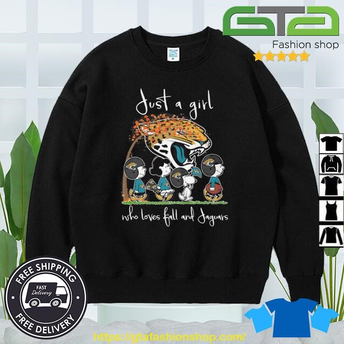 Peanuts Characters Just A Girl Who Loves Fall And Jaguars Shirt -  Wendypremium News