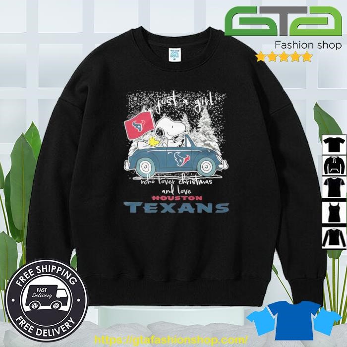 Snoopy Houston Texans Christmas shirt, hoodie, sweater, long