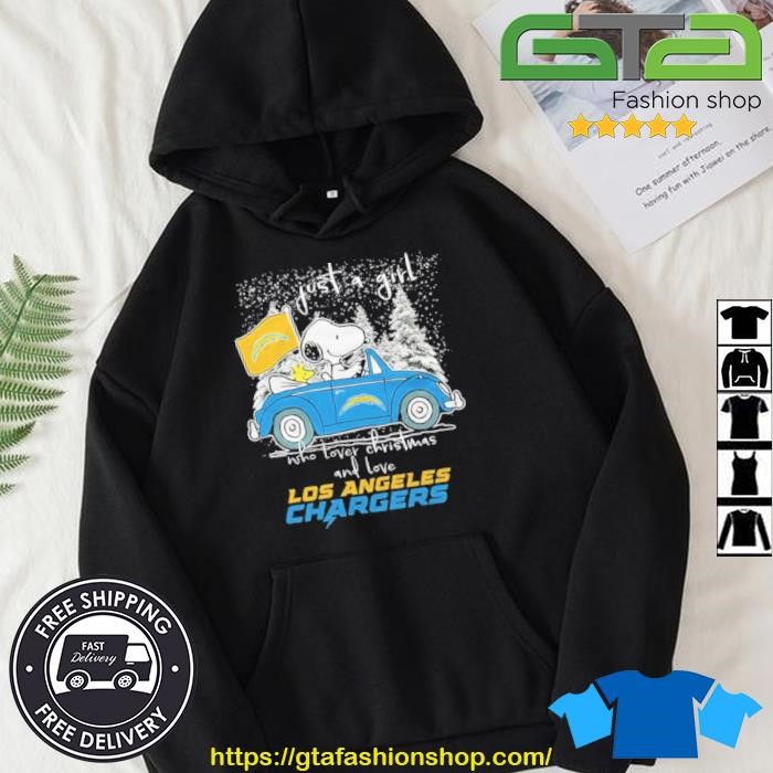 Los Angeles Chargers Christmas Snoopy and Woodstock 2023 T-shirt